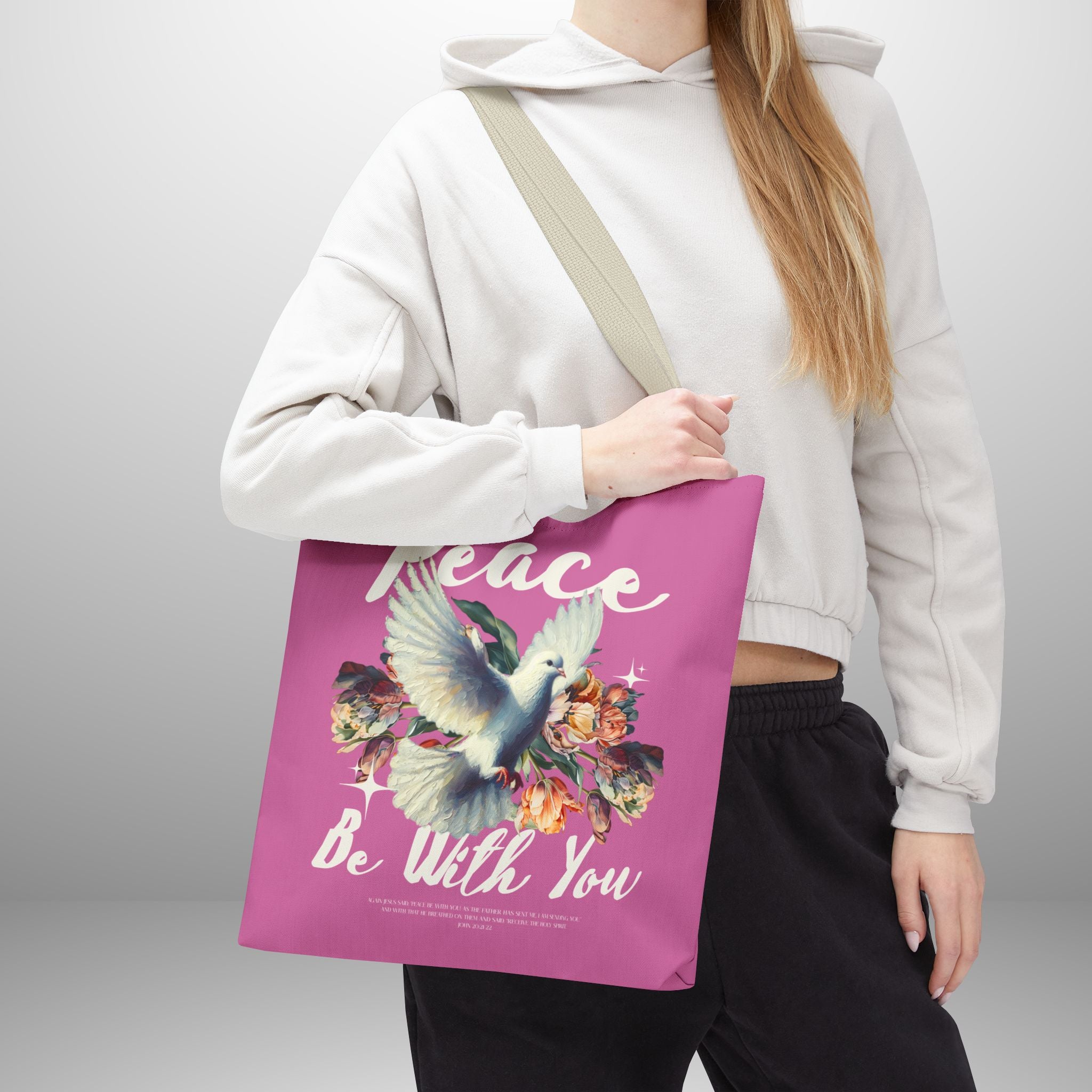 Peace Be With You Tote Bag