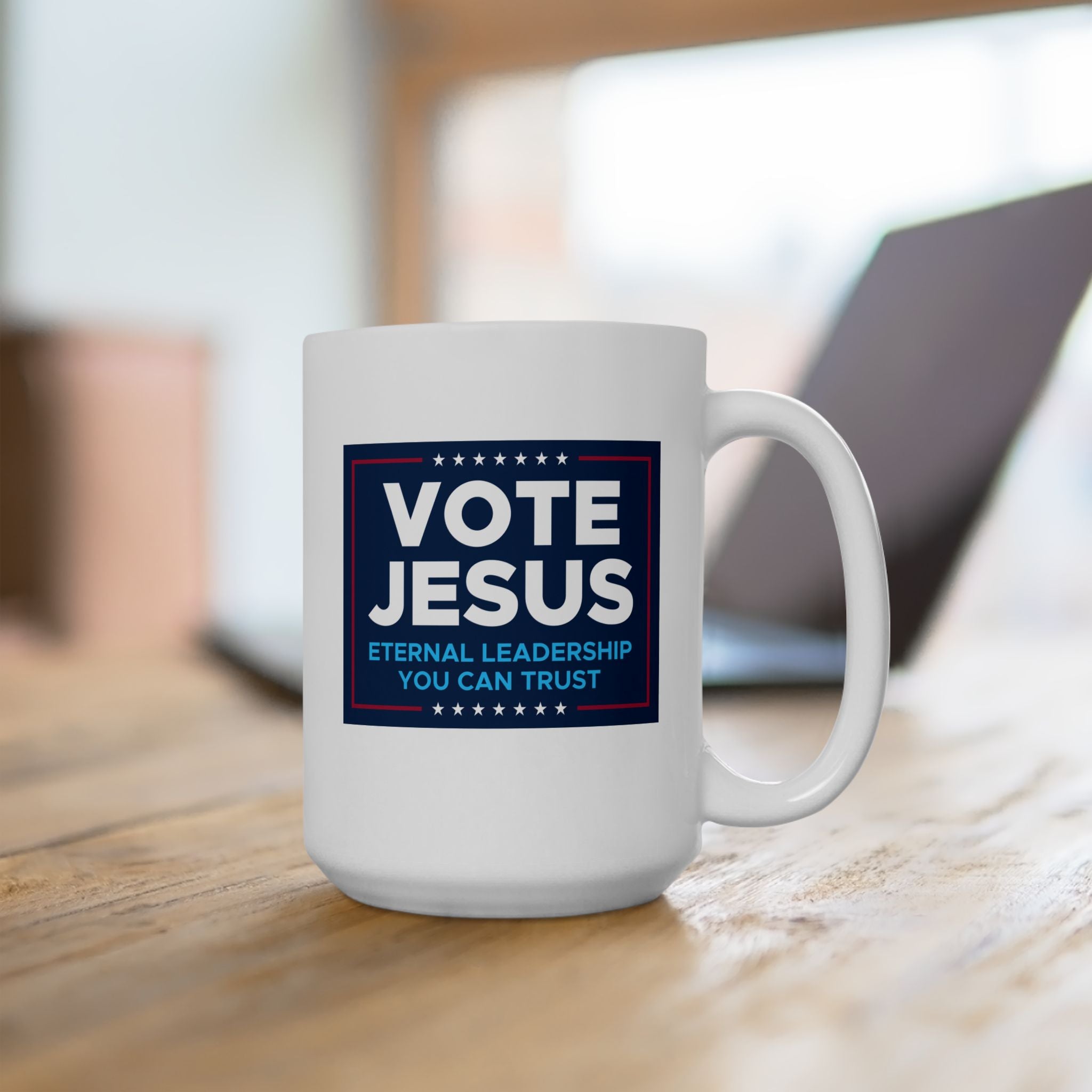 Vote Jesus Ceramic Mug