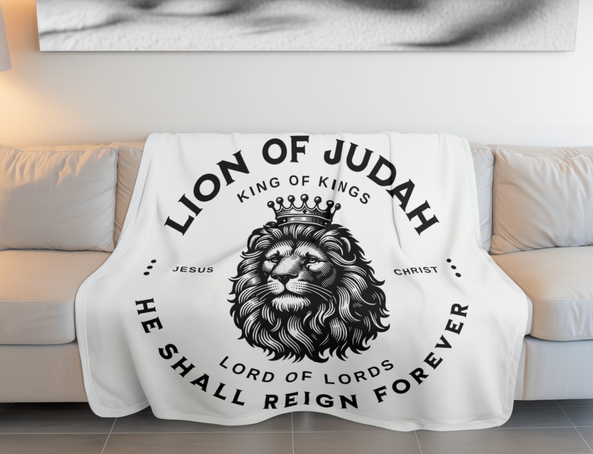 Lion of Judah Velveteen Blanket