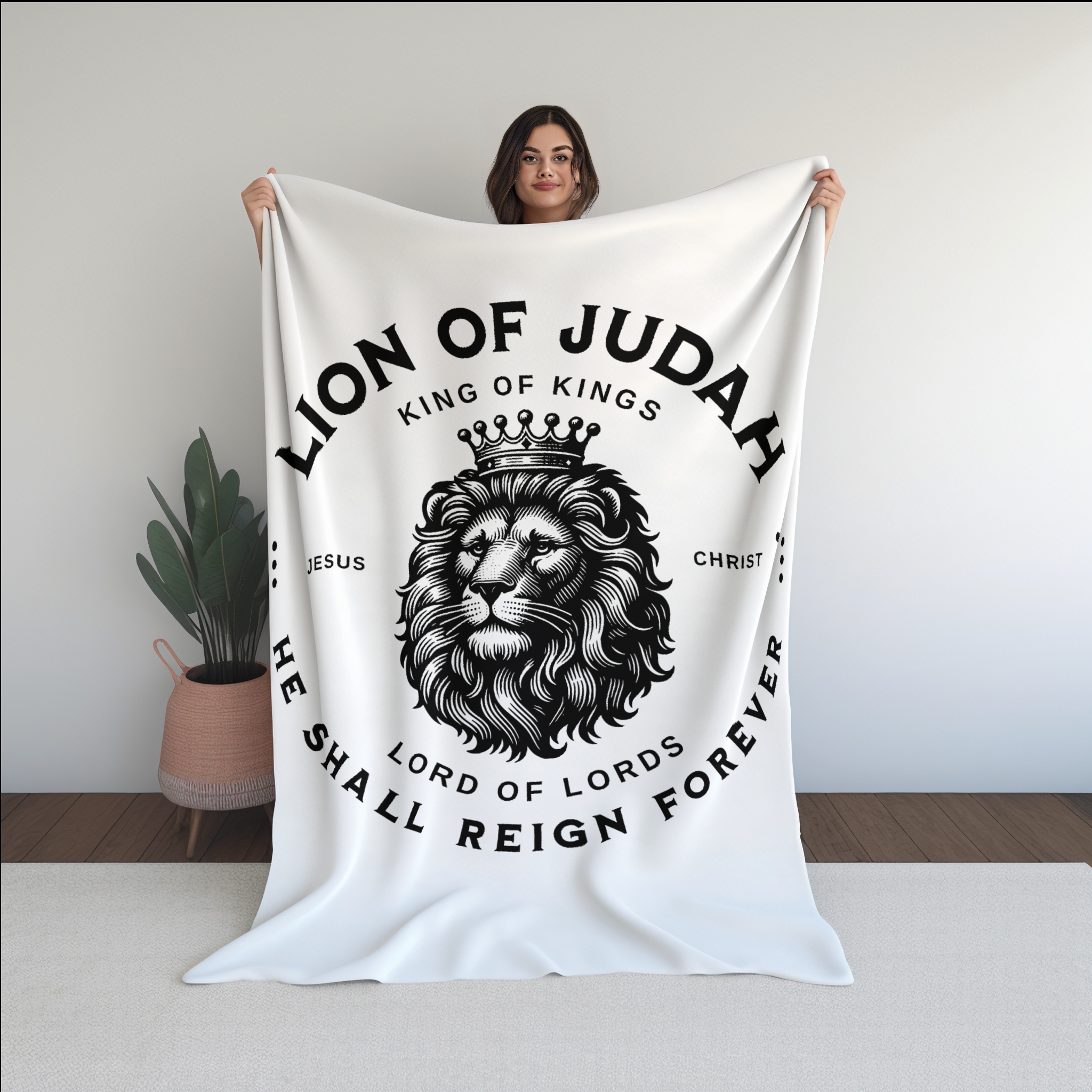 Lion of Judah Velveteen Blanket