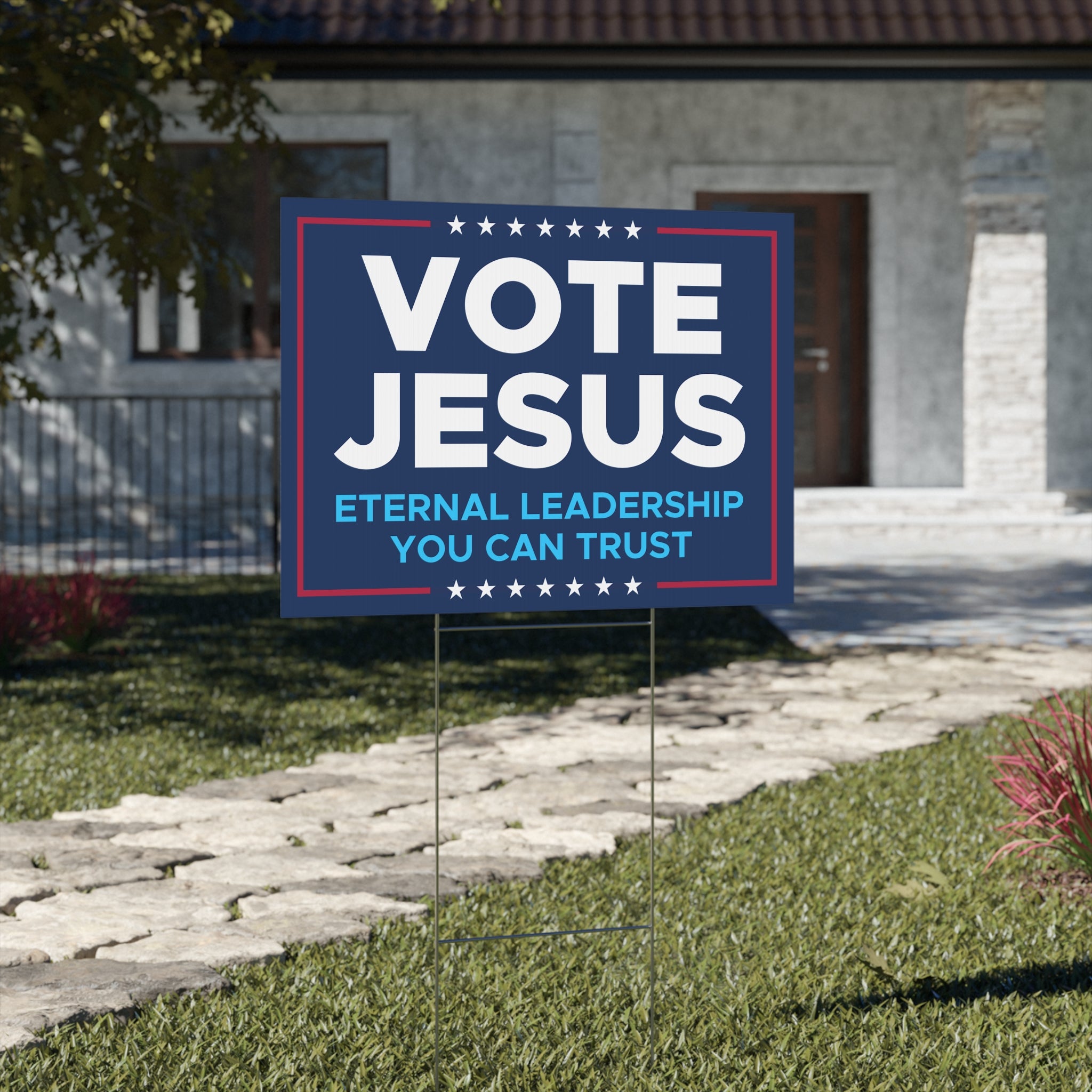 Vote Jesus Yard Sign