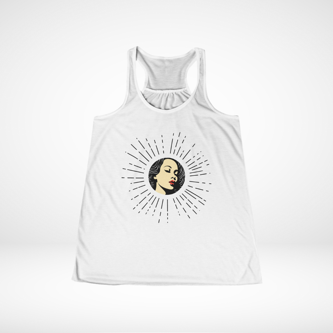 Let Your Light So Shine Women's Flowy Racerback Tank